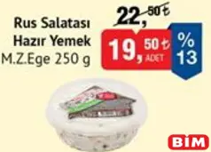 M.Z. EGE RUS SALATASI HAZIR YEMEK 250 G